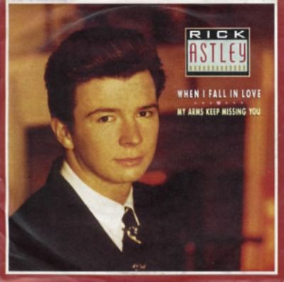 Rick Astley When I Fall In Love album cover