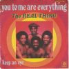 The Real Thing You To Me Are Everything album cover