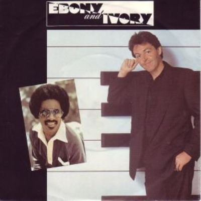 Paul McCartney & Stevie Wonder Ebony And Ivory album cover
