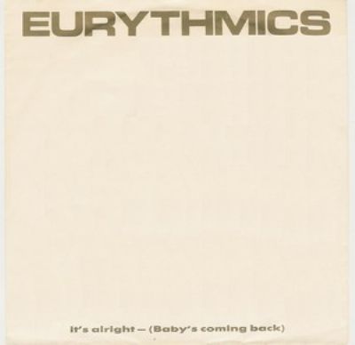Eurythmics It's Alright (Baby's Coming Back) album cover