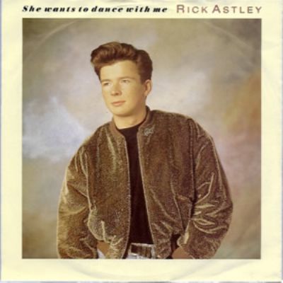 Rick Astley She Wants To Dance With Me album cover