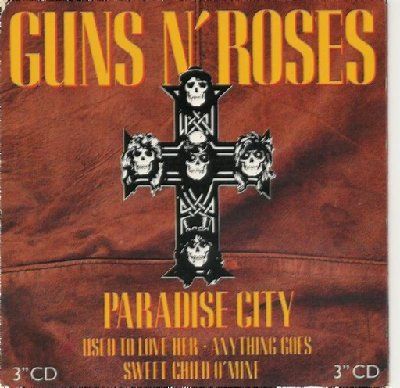 Guns N' Roses Paradise City album cover