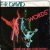 F.R. David Words album cover