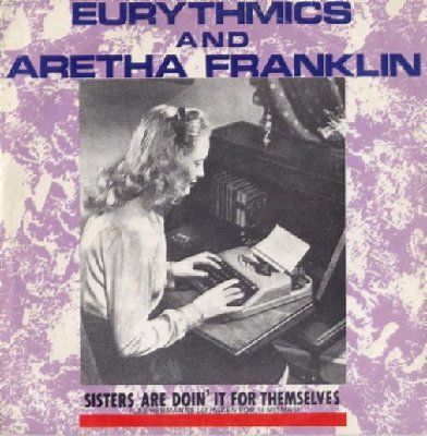 Aretha Franklin & Annie Lennox Sisters Are Doin' It For Themselves album cover