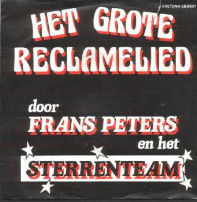 Frans Peters en Het Sterrenteam Het Grote Reclamelied album cover