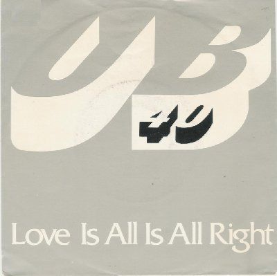 UB40 Love Is All Is Allright album cover