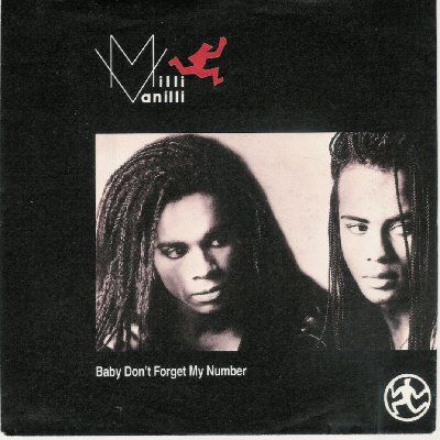 Milli Vanilli Baby Don't Forget My Number album cover