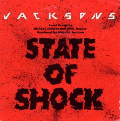 Jacksons & Mick Jagger State Of Shock album cover